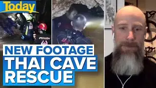 Never-before-seen footage from inside Thai cave rescue | Today Show Australia