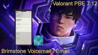 Valorant PBE Patch 7.12 (Voicemail, Email & Agent Changes)