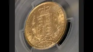 1871 Queen Empress Victoria PCGS MS62 Great Britain Sovereign Gold Coin イギリス ヴィクトリア女王 ソブリン金貨
