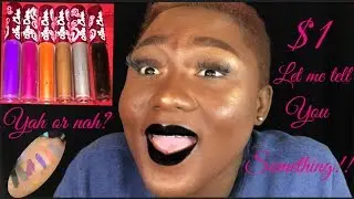Lime crime matte liquid lipstick dupe on eBay for $1 (swatches & demo) yah or nah?