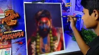 Drawing Pushpa 2 Movie Poster 🔥 How to draw Pushpa, Step by step Tutorial
