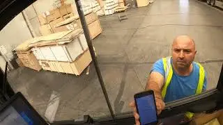 5-ton Forklift loading on a stressfull day!!! POV