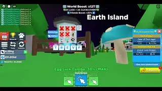 LeaderBoard, Earth Island, Clicker Simulator, Roblox