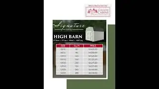 Country Cabins Signature High Barn