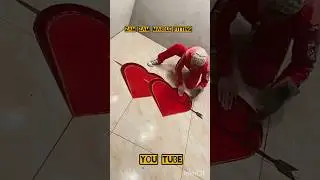 How to install heart' Shep on tiles flooring #yt #love #shorts #explore