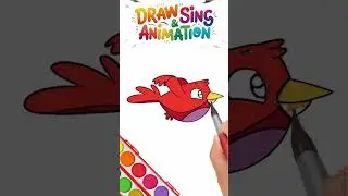 HOW TO DRAW A BIRD and animate to Fly #drawing #skecth #  #drawingguide  draw sing and animation