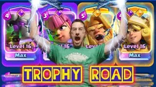 CLASH ROYALE PUSHING 12K TROPHIES