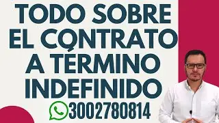 🔴CONTRATO de TRABAJO a TÉRMINO [INDEFINIDO] 🔴