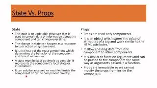 States vs Props