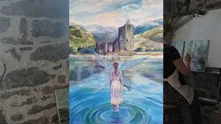 How to paint a fairy, oil on canvas