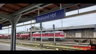[HD] Ludmilla BR231 , 232 Bauz&uuml;ge , ICE1 mit Horn , BR112 Planbetrieb in / um Stralsund