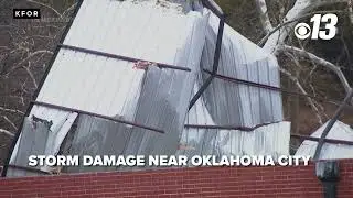 Storm damage near Oklahoma City