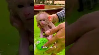 baby Ally Very afraid of Water #shorts