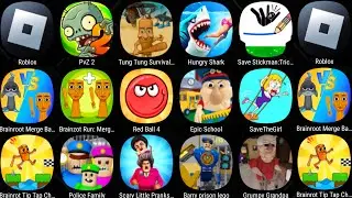 Tung Tung Survival Master,Plants Vs Zombies 2,Roblox,Police Family,Brainrot Tip Tap Challenge.......
