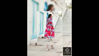 A-Line Maxi Dress with V-Neckline and Slit Detail