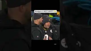 Rodgers looks frustrated on the bench #nfl #football #steelers