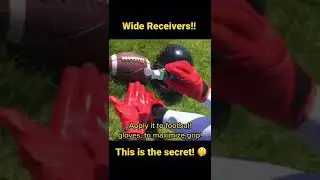 Science meets football. The secret sauce for amazing catches!! #football #widereceiver #NewStickum