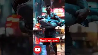 Shark and man joind ll #shortvideo #viralshort