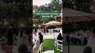 When your girl catches the bouquet and her mans reaction is this🤣 #futurebride #bouquettoss