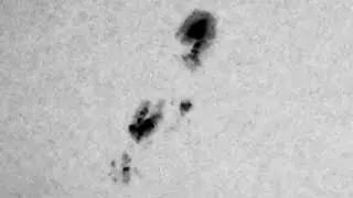 The Sun and Sunspots(in NOIR Binary Mode), 8:46AM, July 08, 2023: Nikon P1000: Part 1