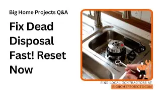 Disposal Reset Button Fix with Hex Wrench Jam Clear Tips