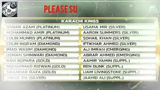 Psl 2019-Season 4- Teams Players Squad
