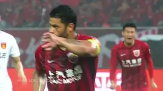 CSL2018 R6 SHANGHAI SIPG VS HEBEI CFFC GOALS! 2 0