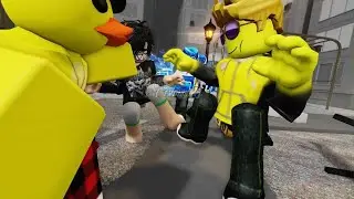 1v4 in Roblox :)