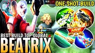 BEATRIX 22 KILL| SNIPER ONE SHOT BUILD| BUILD BEATRIX TERSAKIT 2022|MLBB