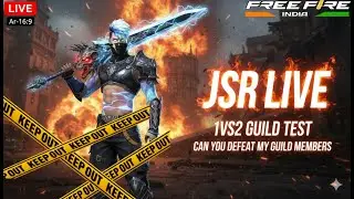 FREE FIRE LIVE 🔴 Custom Room + Guild Test | 1v2 Challenge | JSR LIVE
