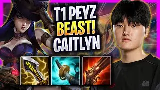 T1 PEYZ IS A BEAST WITH CAITLYN! - T1 Peyz Plays Caitlyn ADC vs Ezreal! | Season 2026