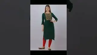 Casual wear kurta design | Green colour kurta sets #youtubeshorts #trending #youtube #green #kavita
