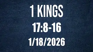 &ldquo;The Widow of Zarephath&rdquo;1 Kings 17:8-16- Dr. Jimmy Young