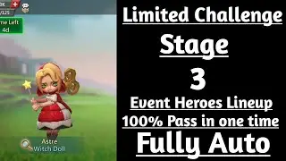 Lords mobile witch doll limited challenge stage 3 fully auto|Dark disaster stage 3 fully auto