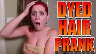 DYEING MY GIRLFRIENDS HAIR RED *PRANK*