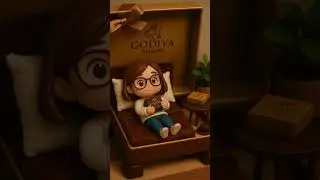 A Sweet Break in My Chocolate Room #3Dart #MiniatureWorld #AIArt #3DFigure #Cute3D #TinyAI