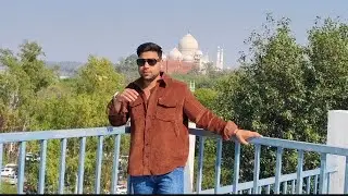 Taj mahal. View point ☝️ Shahjahan garden Agra Russian my first blockmy first vlog my firs