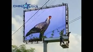 P6 Outdoor Led Screen Display Installation on Column