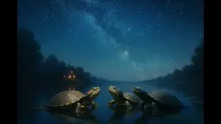 Turtle Sleep Stream – Ambient Pond Water & Night Peace
