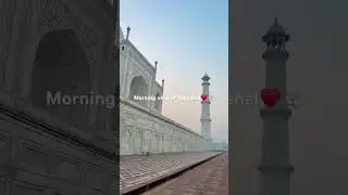 We went tajmahal at 6am in tge morning and this was the veiw&hearts;️🥺.             #tajmahal #morning