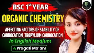 B.Sc 1st Year | Organic Chemistry | Affecting Factors of Stability of Carbocation | by Pragati Ma'am