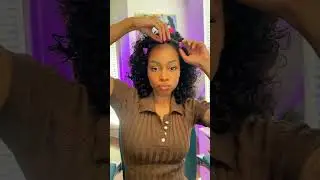 Get full & flawless hair in seconds✨ Half wig install changed everything.#curlymehair #halfwig #fyp