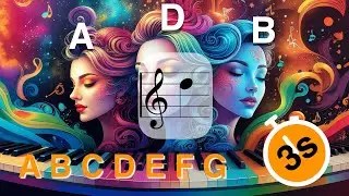 Treble Clef Quiz (A B C) &ndash; Salsa Beat 🎵 3s per Note!