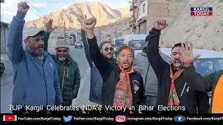 BJP Kargil Celebrates NDA&rsquo;s Victory in Bihar Elections | Grand Celebration at Party HQ
