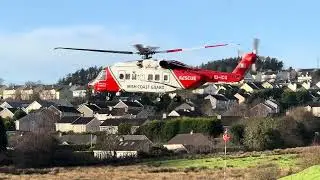 Irish Coastguard S92 takeoff LUH 
