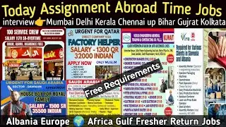Urgently hiring in Europe Albania South Africa Gulf Fresher Saudi Arabia Kuwait Uae Qatar Oman jobs