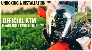 Official KTM Headlamp Protector for 2025 KTM 390 ADV | Unboxing & Installation | 2025 KTM ADV 390X S