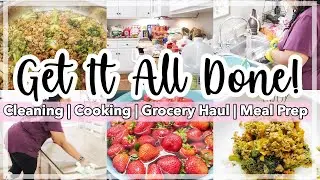 ULTIMATE CLEAN WITH ME | SPEED CLEANING MOTIVATION | GROCERY HAUL | MEAL PREPPING