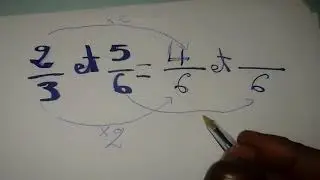 FRACTION:Réduire au même dénominateur 5ième partie 1