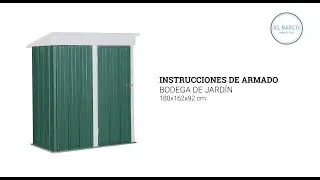 C&oacute;mo Armar una Bodega De Jardin BoxShed Paso a Paso | El Barco